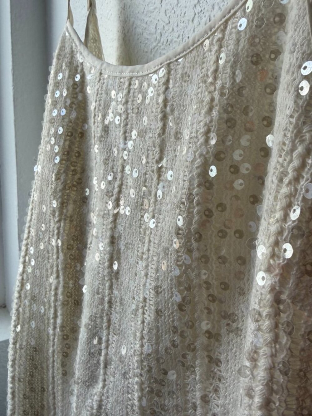 12th Tribe Solea White Sequin Mini Dress – Bridal, Size Small - Picture 6 of 8